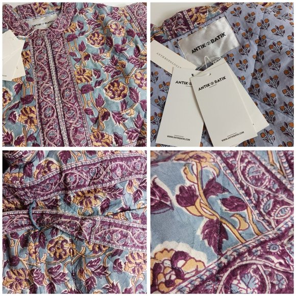 Anthropologie Antik Batik Vineyard Quilted Jacquard Jacket - Picture 9 of 11